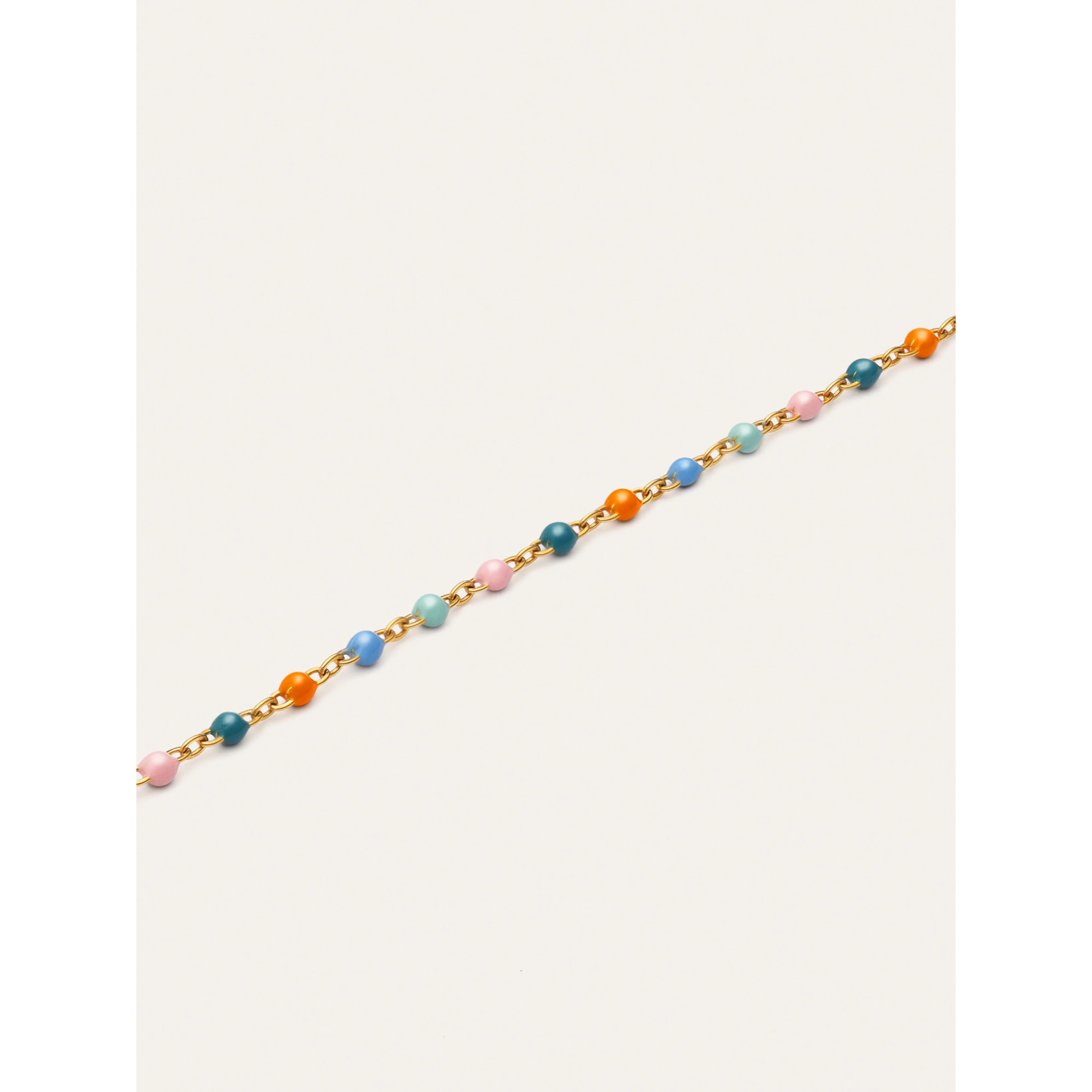 Collar Dots Alpine Enamel Acero Baño Oro