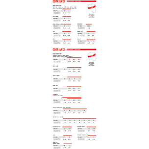 Caschi Briko Uomo Donna Rosso Gass Graphik