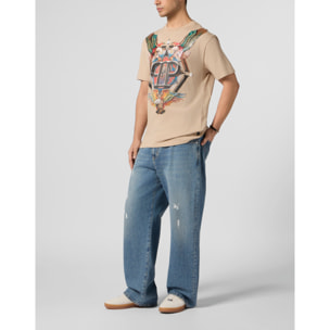 PHILIPP PLEIN Round Neck T-Shirt Eagle Tattoo
