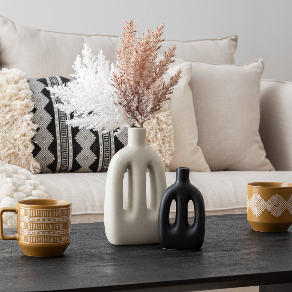 Set de 2 vases Inuit dreams céramique H14/20cm