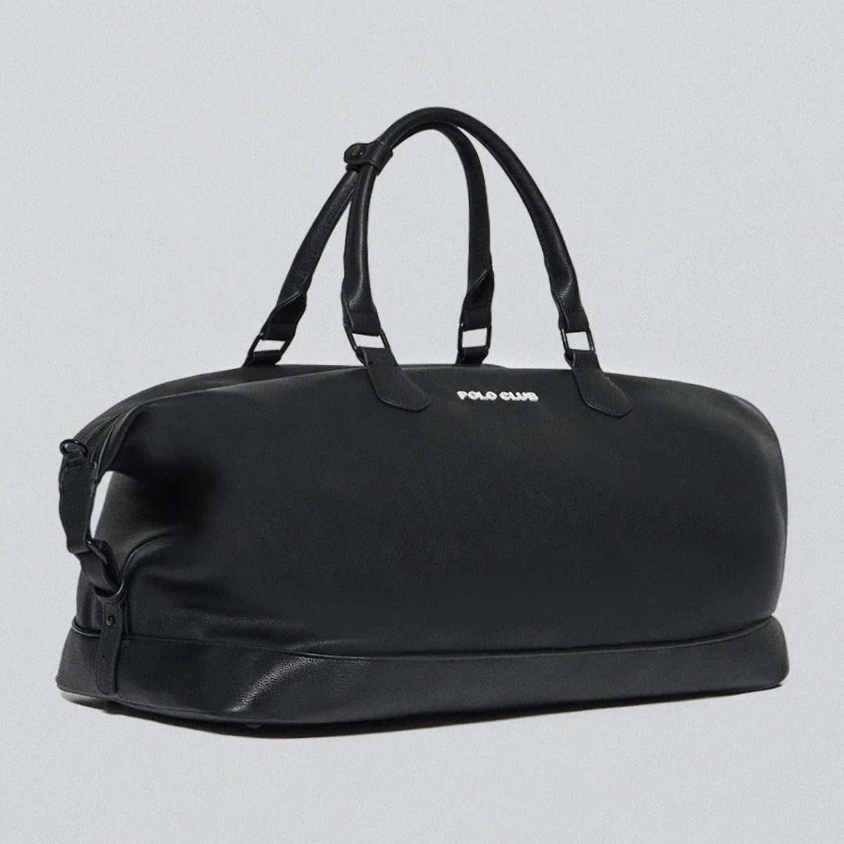 Borsa nera Kent con cerniera e dettagli Polo Club