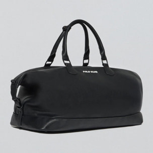 Borsa nera Kent con cerniera e dettagli Polo Club