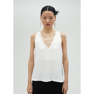 Top basic con spalline