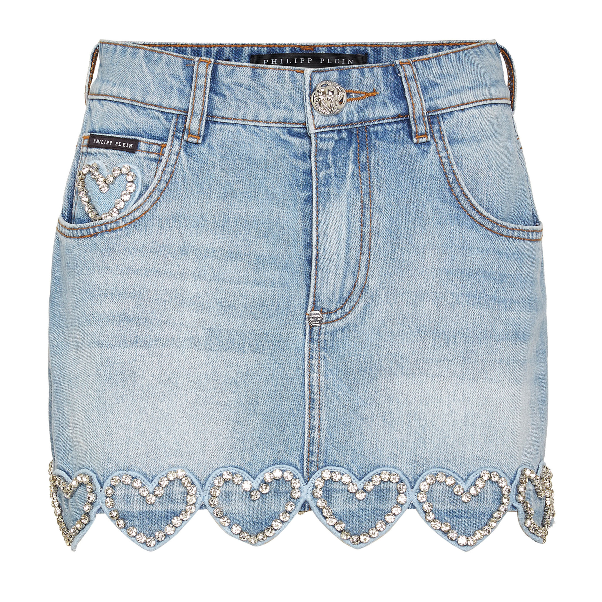 PHILIPP PLEIN Minifalda HEART