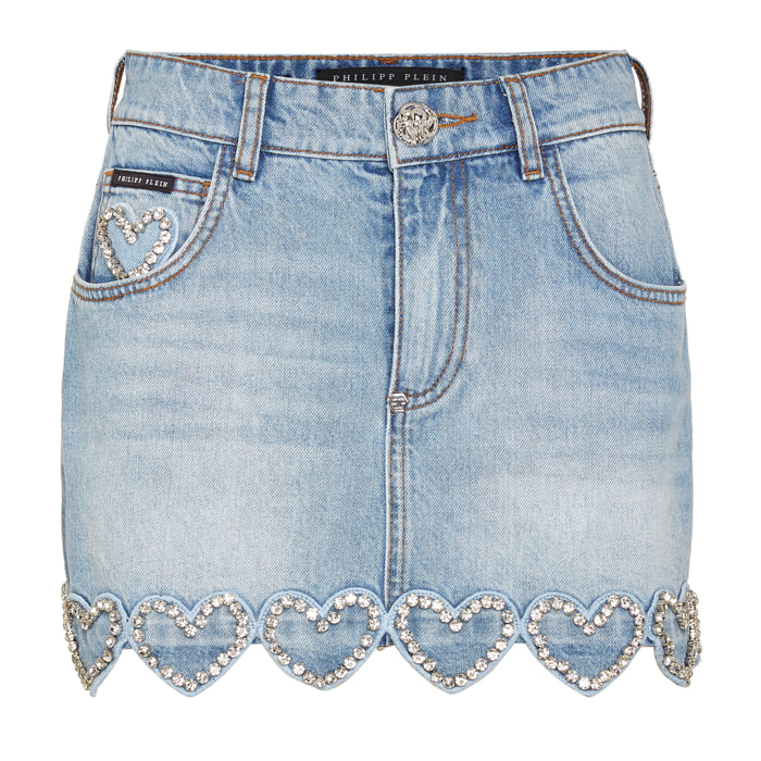PHILIPP PLEIN Minifalda HEART