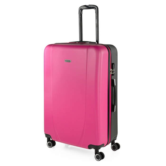 Maleta Abs Grande Itaca Tiber Fucsia-Antracita