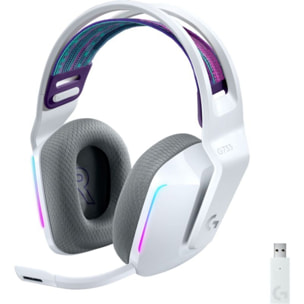 Casque gamer LOGITECH G733 Lightspeed White