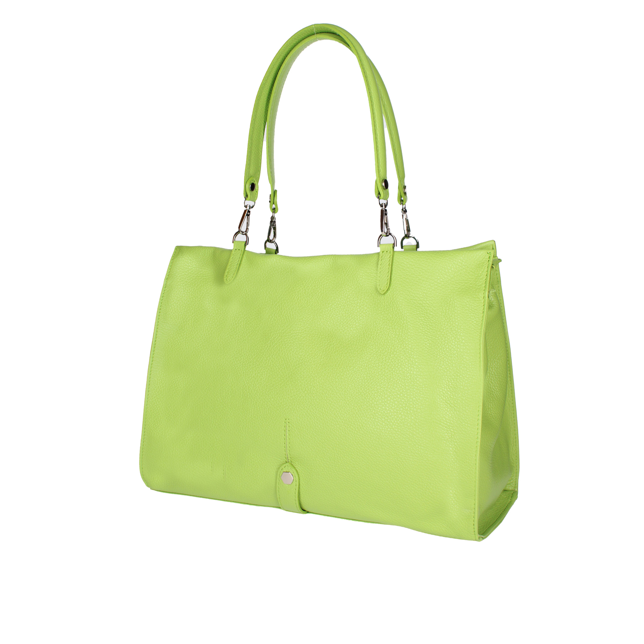 Borsa a spalla da donna In Vera pelle Made in Italy 40x30x15 cm