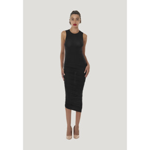 Vestito Sheer Drape Dress