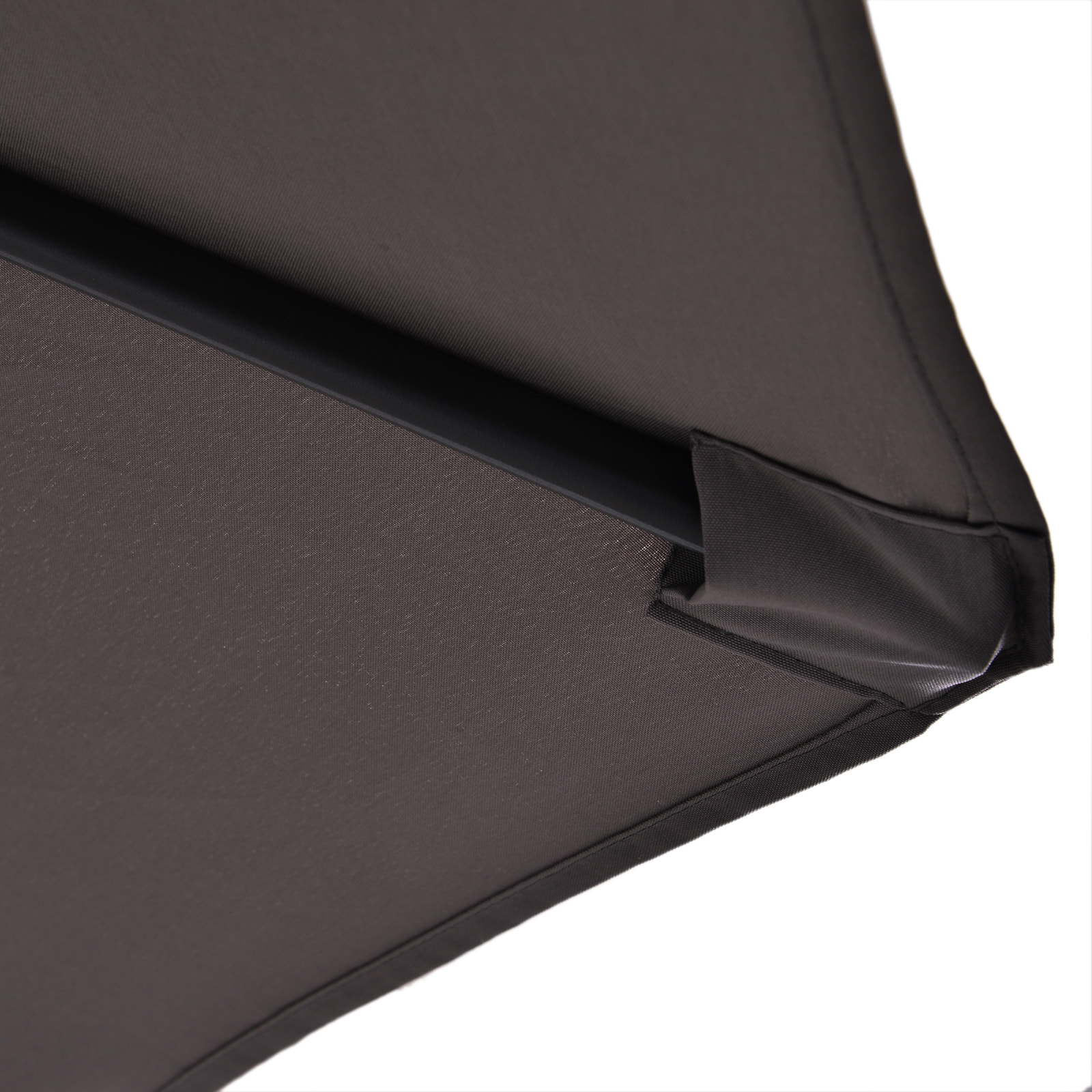 Sombrilla Doble Parasol de Acero 270x460x250cm Gris