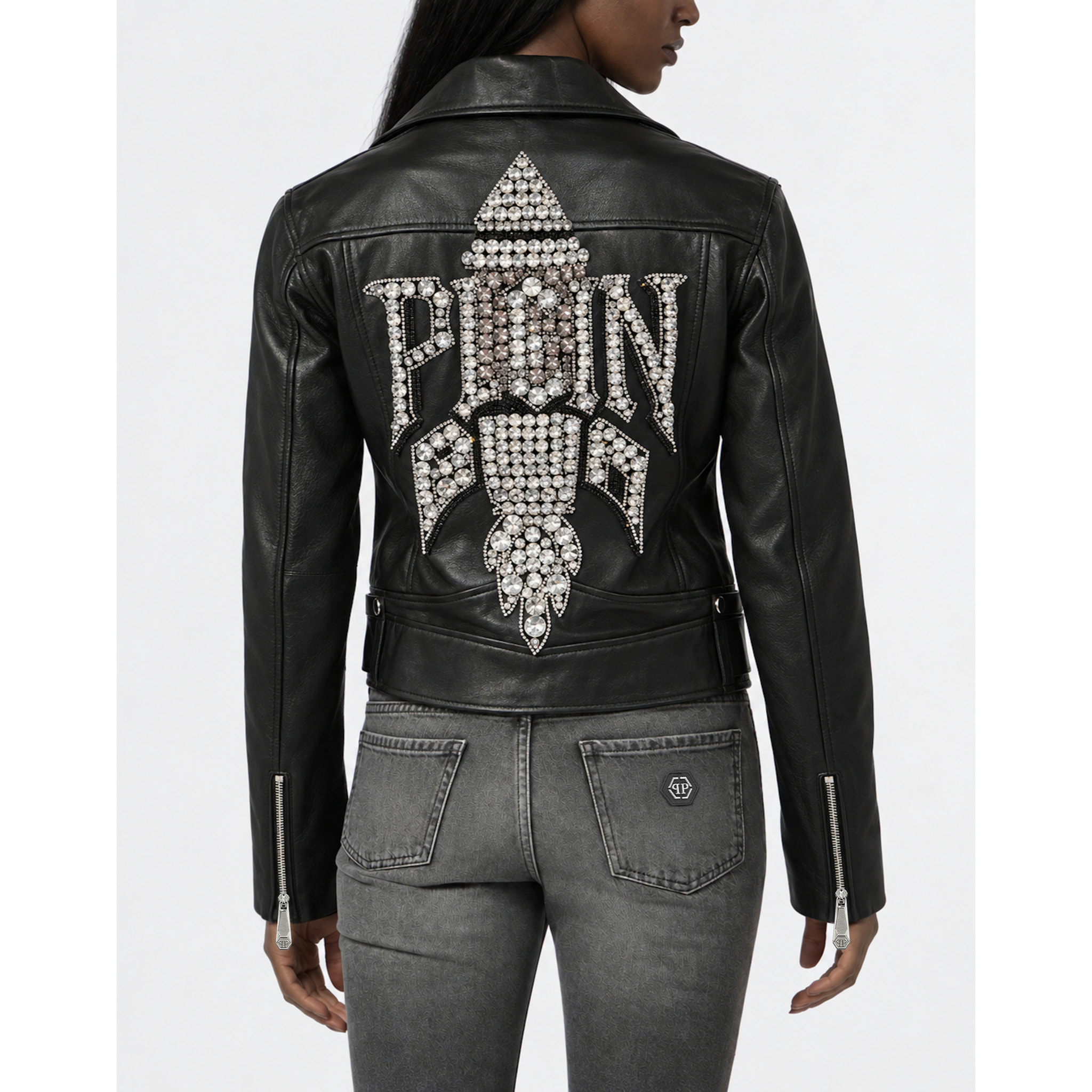 PHILIPP PLEIN Chaqueta biker oversize