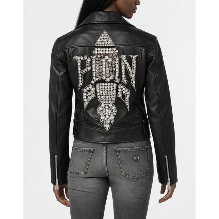 PHILIPP PLEIN Chaqueta biker oversize