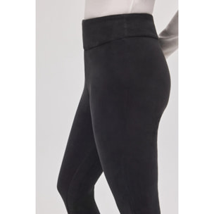 Comodi leggings termici in pile nero