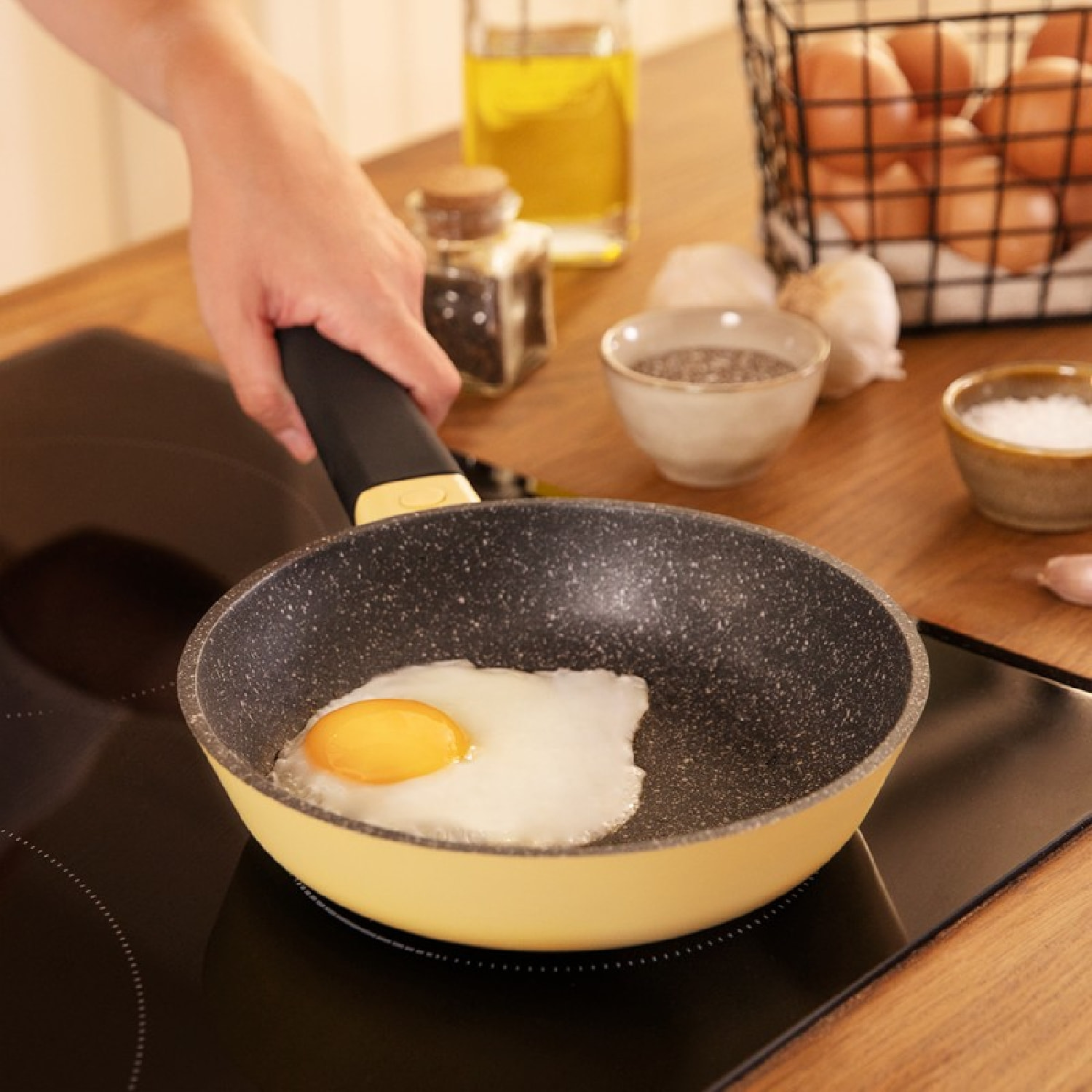 Cecotec Set di Padelle Polka Experience 18-22-26 Bucket Set Vulcano