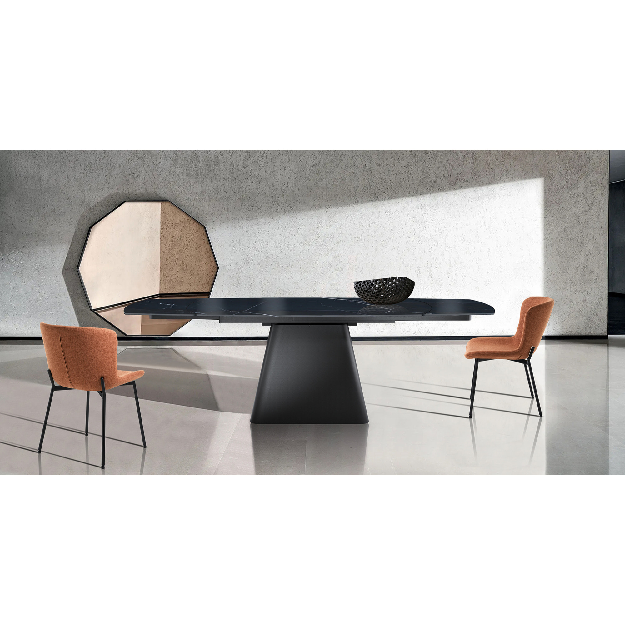 Oresteluchetta tavolo allungabile LIBIN BLACK MARBLE