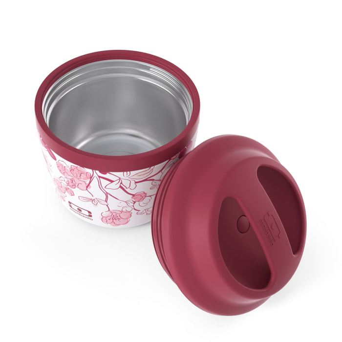 Set lunch box isotherme 550ml Magnolia + sac de transport + couverts