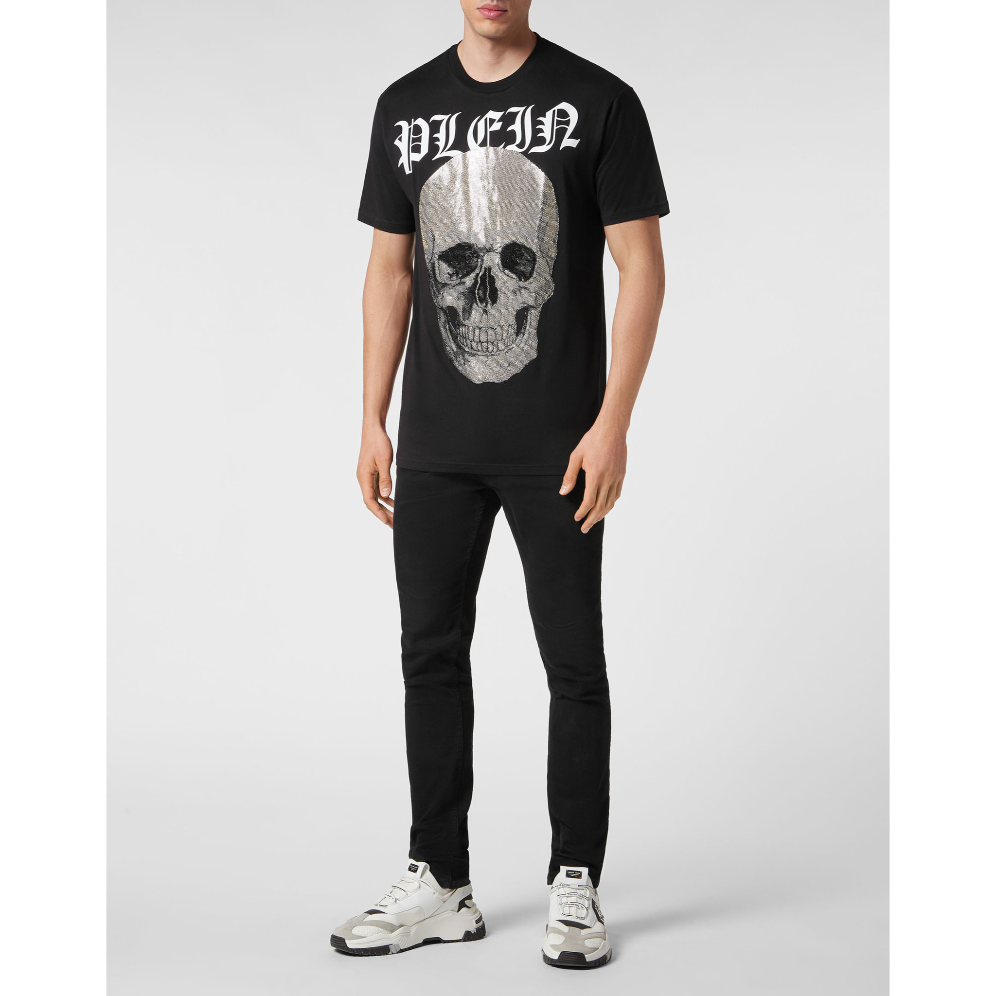 PHILIPP PLEIN T-Shirt Round Neck SKULL