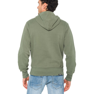 Sudadera con capucha Hot Buttered Lizard verde militar