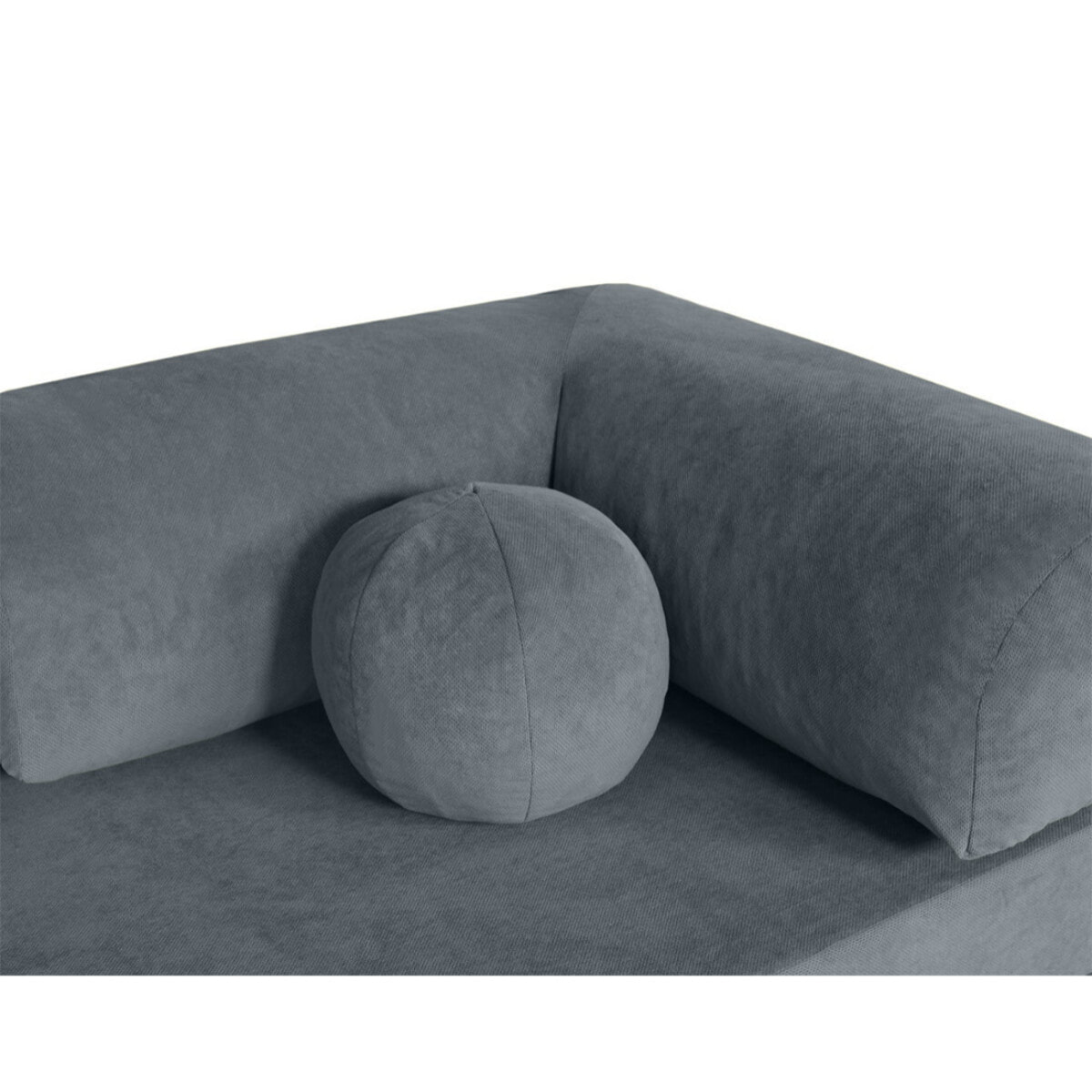 Nebula - Canapé 3 places convertible en velours texturé - Gris