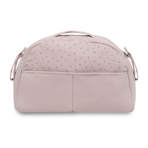 Bolso Maternal Muselina Puntos