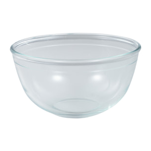 Bol de mezclas de vidrio borosilicato, recipiente resistente para cocina y repostería