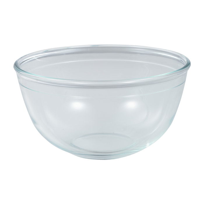 Bol de mezclas de vidrio borosilicato, recipiente resistente para cocina y repostería