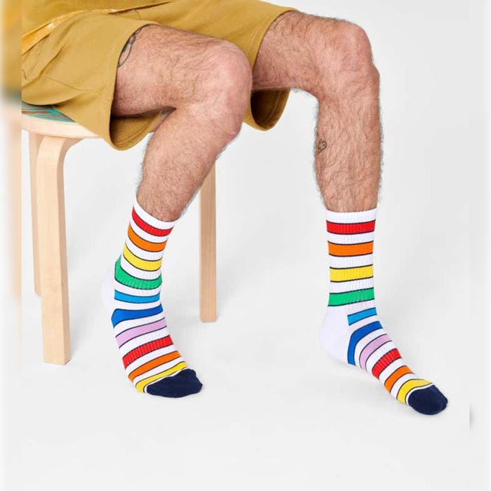 Calcetines multi stripe 3/4 crew