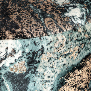 Tabouret semi artisanal motif floral SAGI