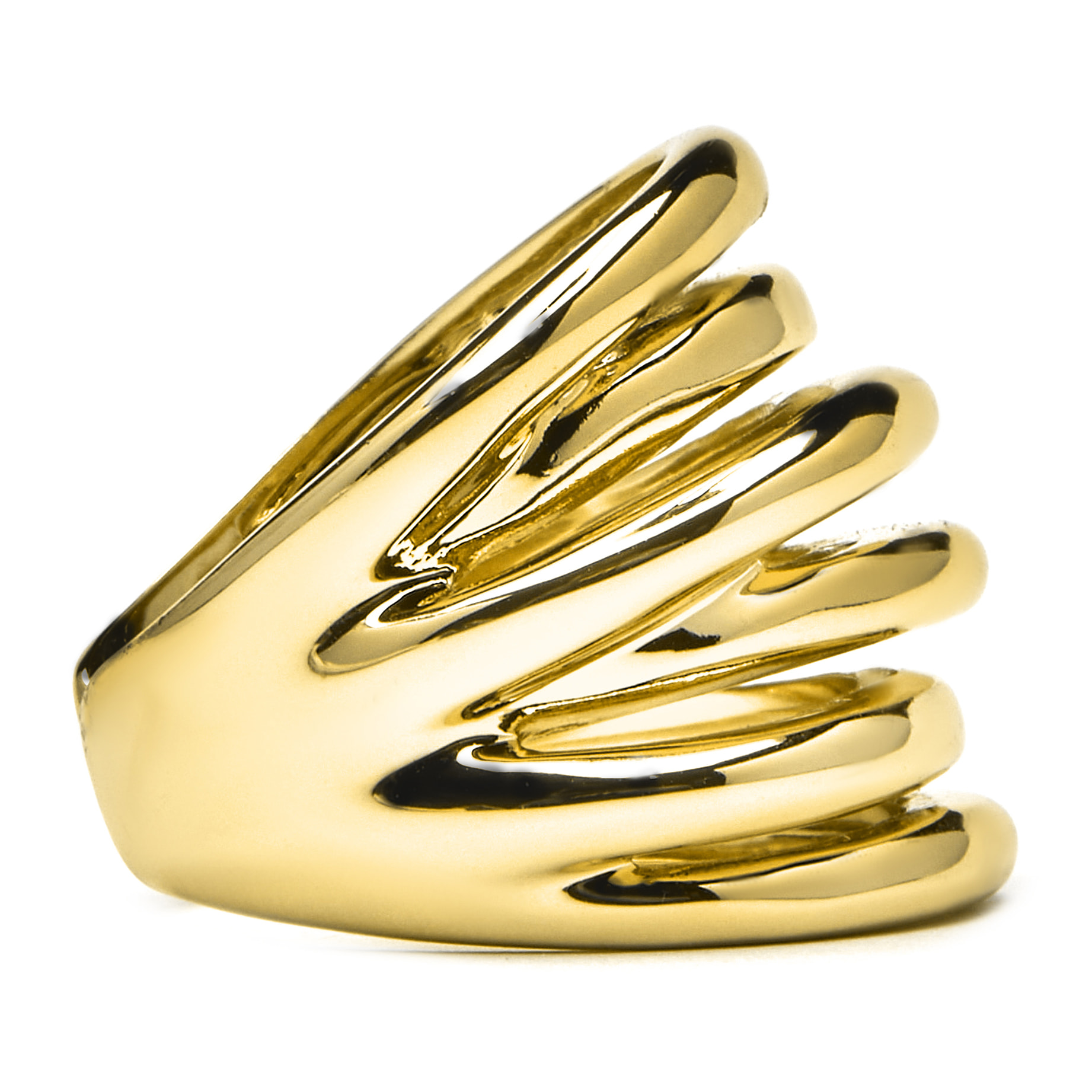 Anillo acabado en oro amarillo de 18K