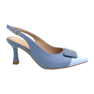 Décolleté sling back Donna Tata Italia Blu