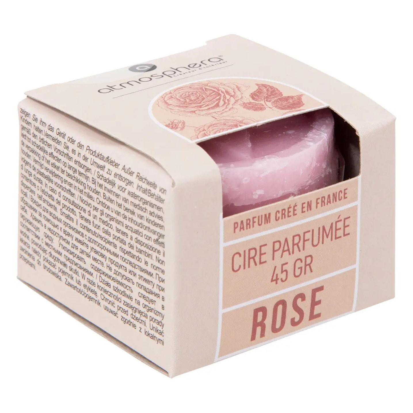 Cire parfumée - rose - 45g