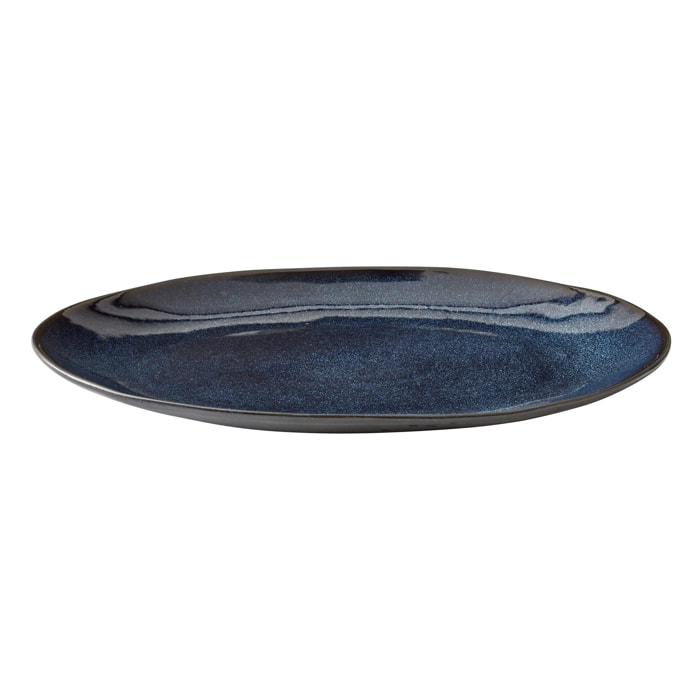 Plaque de gril 30cm Noir/Bleu foncé BITZ