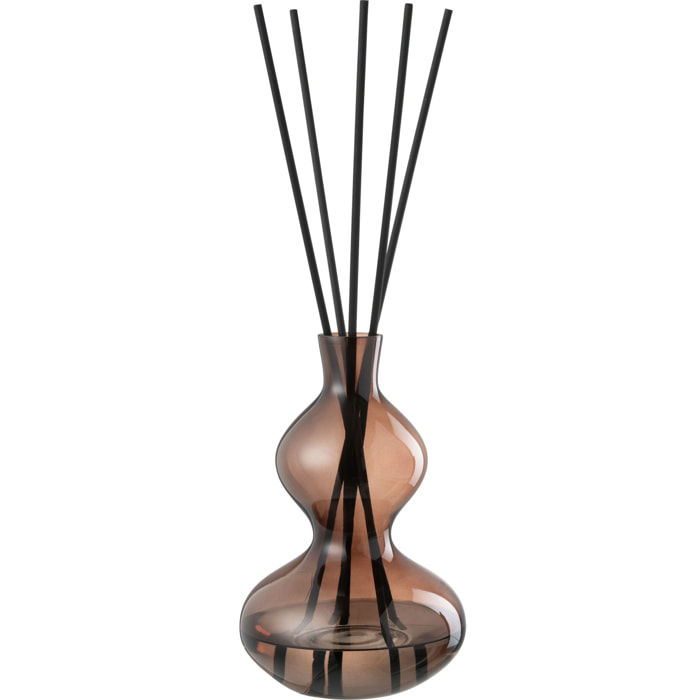 J-Line Bâtonnets parfumés Li-Ly Land - verre - brun - large