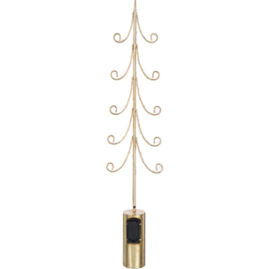 J-Line décoration Arbre Base Cylindre - fer - or - large - 2 pcs - LED