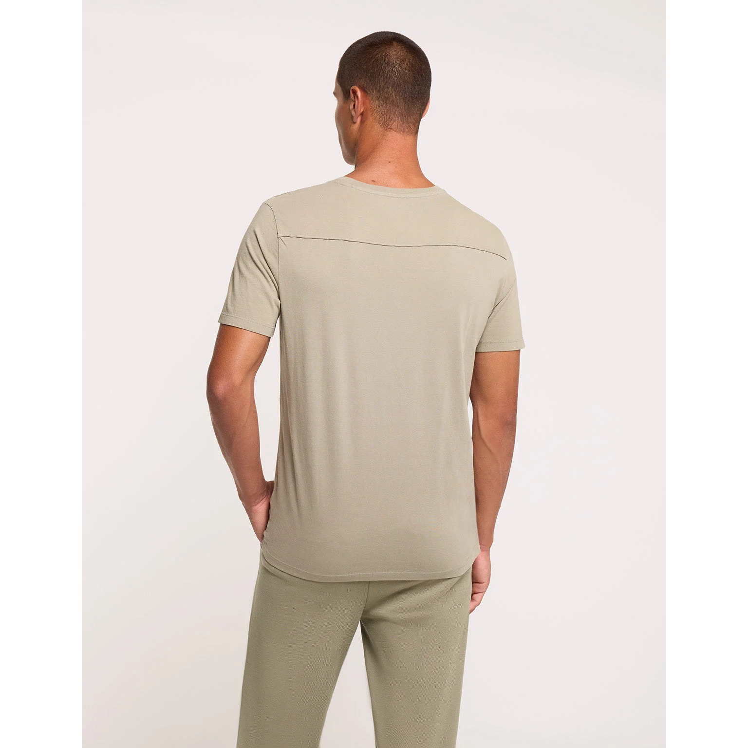 Camiseta Manga Corta Caqui Claro - Nurea