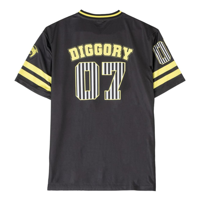 Camiseta Corta Oversize Harry Potter (Hufflepuff) - Color Negro