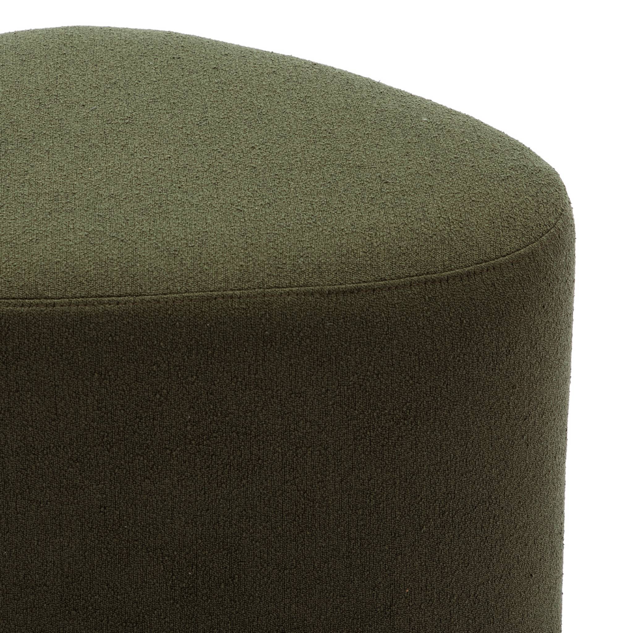 Tabouret, pouf en forme de galet tissu TAO