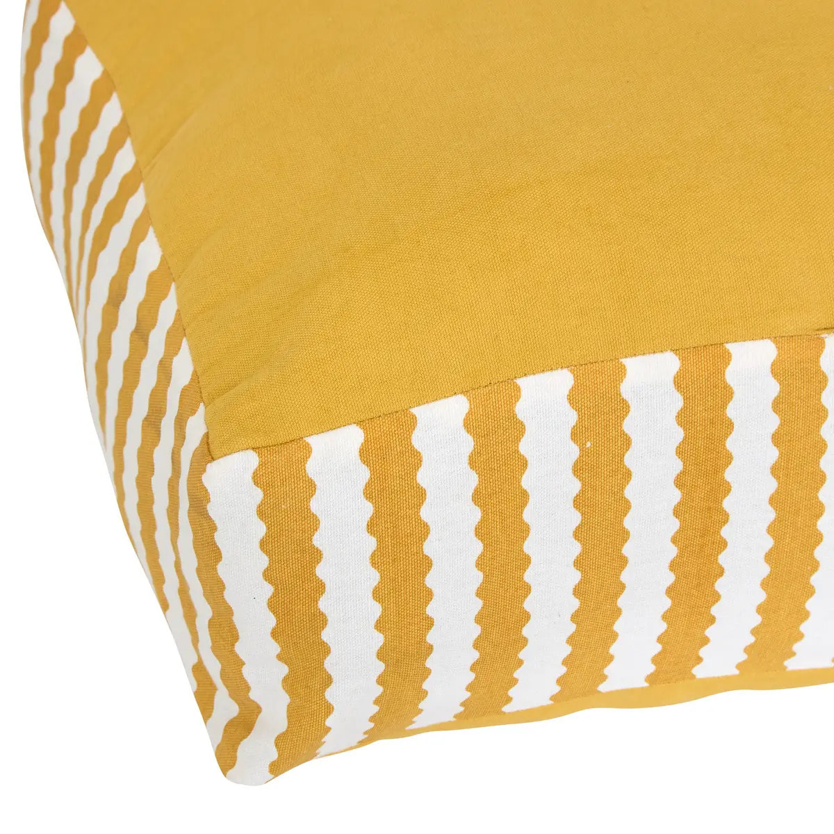 Coussin de sol d'extérieur Poolside 40x60x15cm jaune