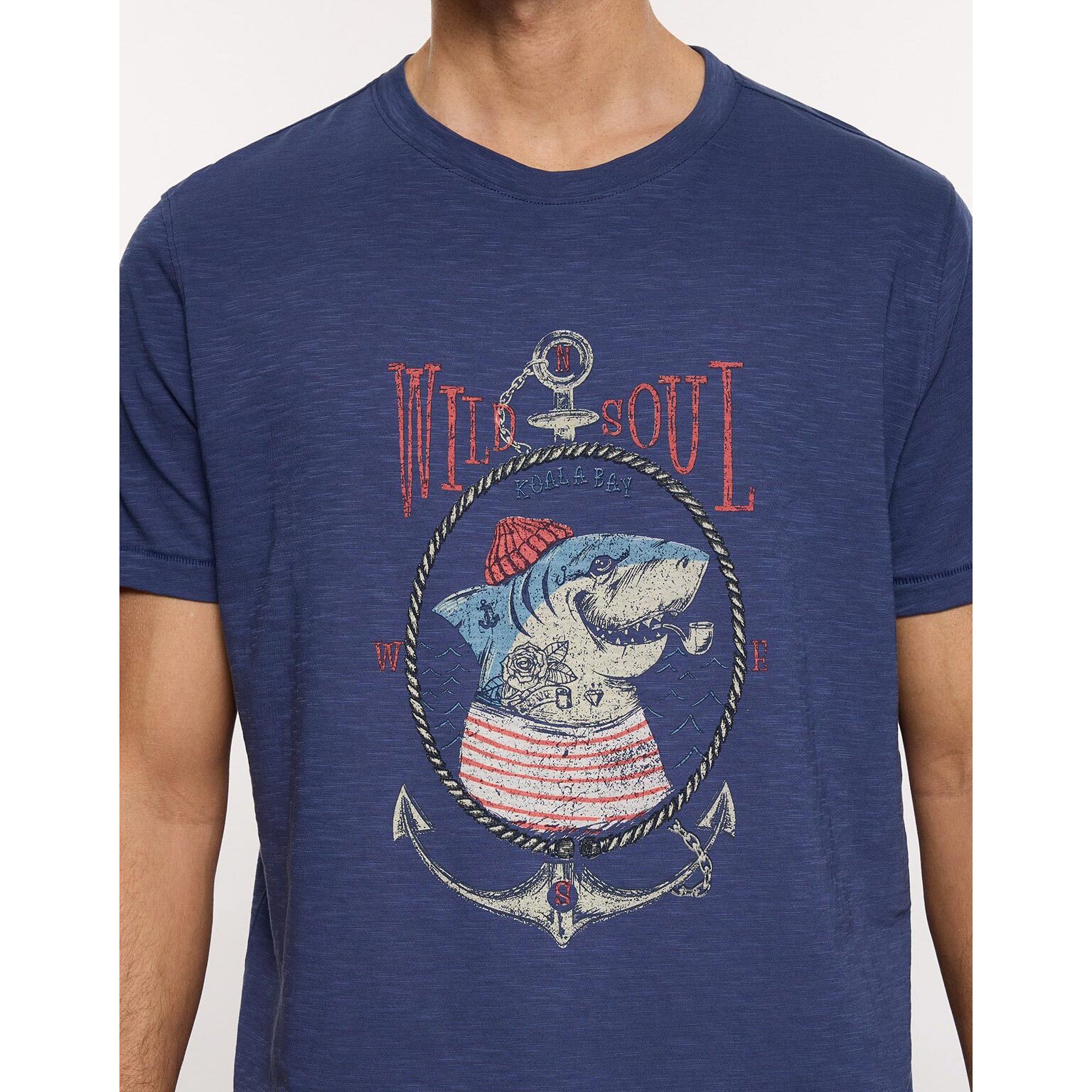 Camiseta Manga Corta Azul Marino - Graham