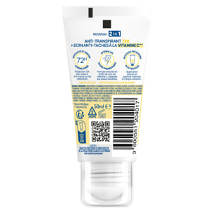 Narta Tube Roll-On Anti-Transpirant 72H + Soin Anti-Taches à la Vitamine C 50ml