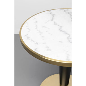 Table Bistrot Amalia 70cm marbre blanc Kare Design