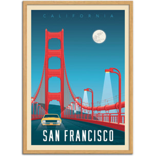 Affiche - San Francisco Version 2 - Olahoop Travel Posters