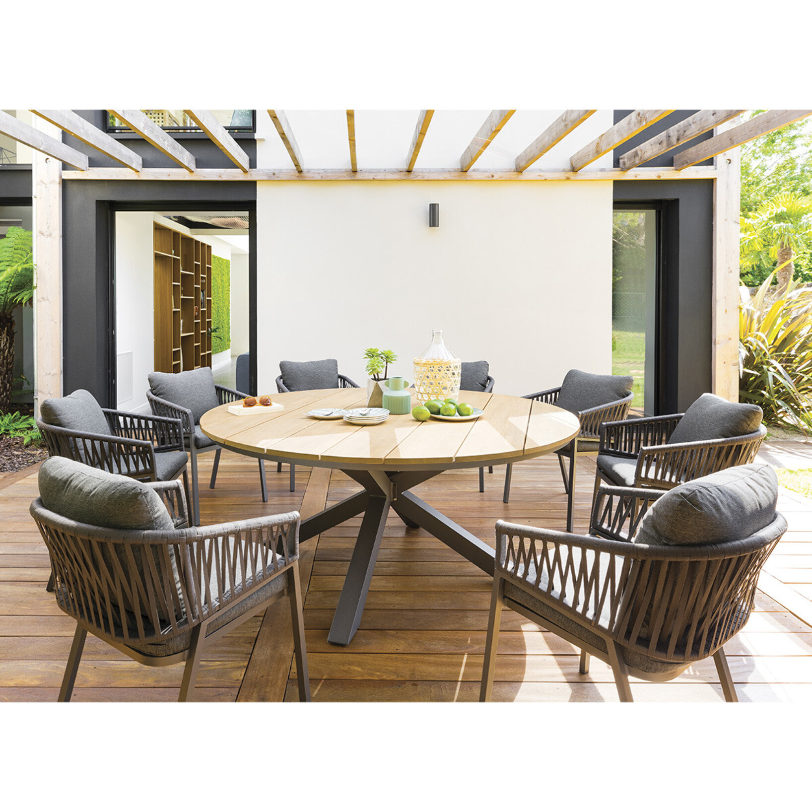 Fauteuil de jardin Oriengo Anthracite & Graphite