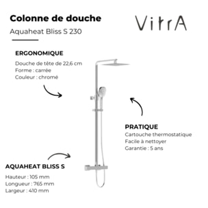 Colonne de douche Aquaheat Bliss S 230