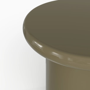 Table d'appoint laquée vert kaki en MDF D50 cm - Apoline