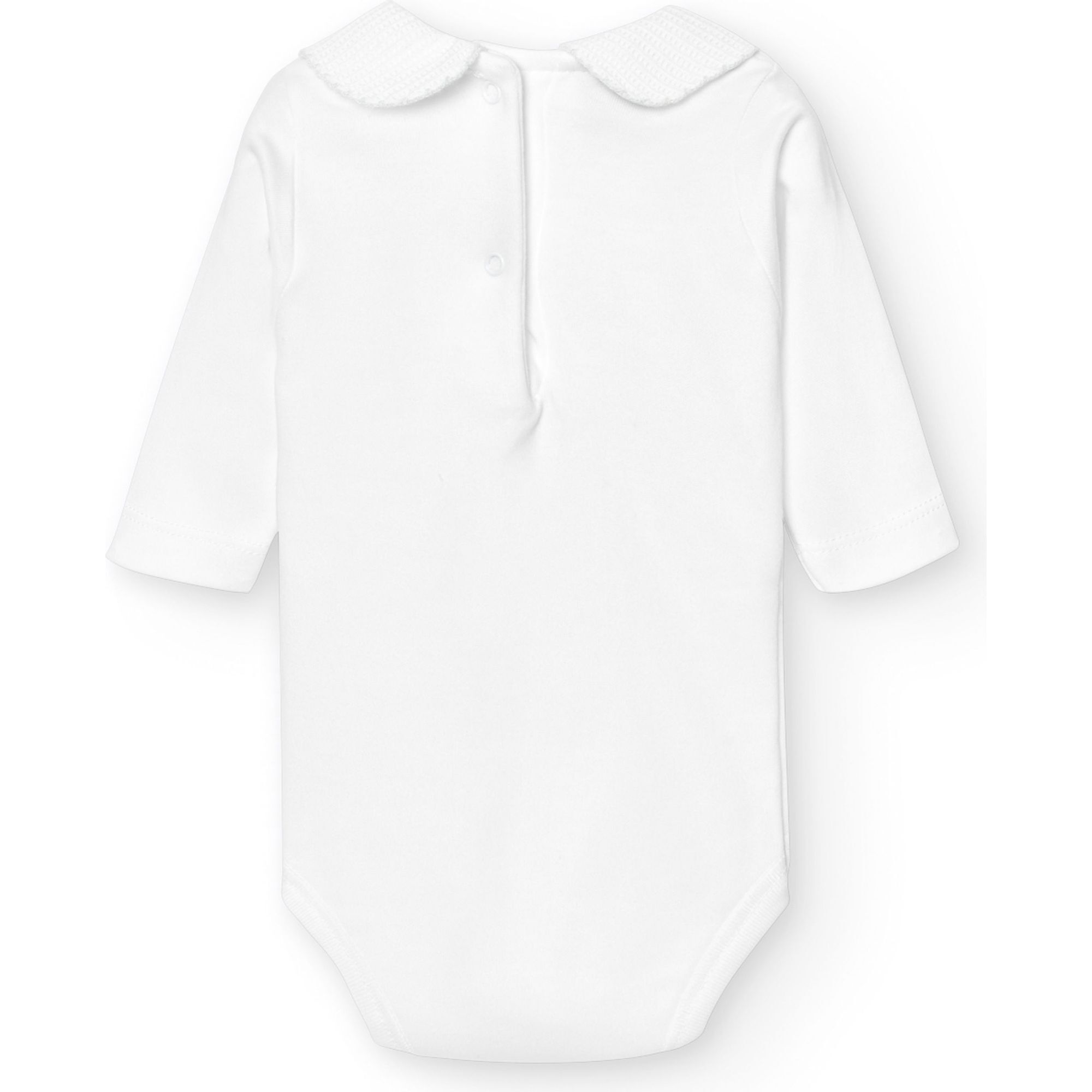 Body bebé manga larga cuello polo piqué