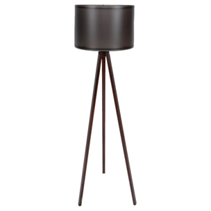 Lámpara de pie 145 cm. negro/nogal, tipo E 27 Max 45 - 60 W