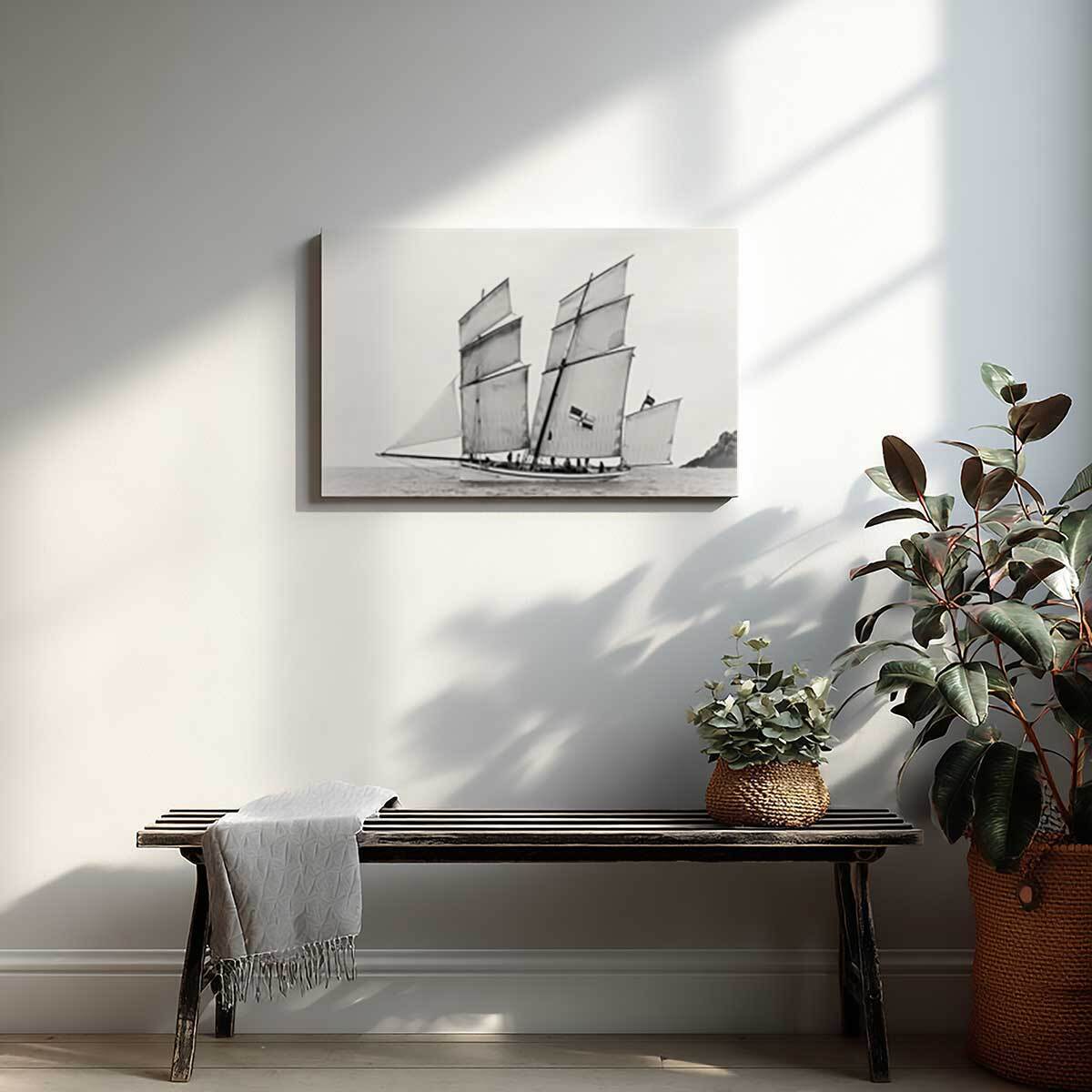 Tableau bateau Voilier la Granvillaise Toile imprimée
