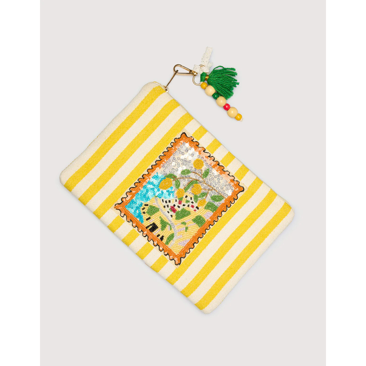Bolso De Mano Amarillo Natural - 2flower Floc
