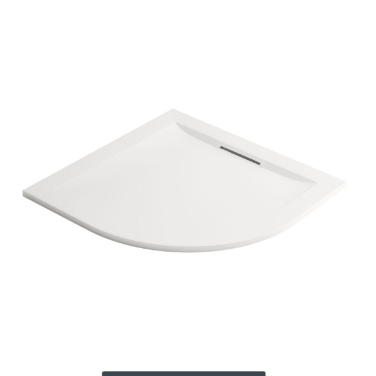 Receveur de douche antidérapant Flight Pure quart de rond blanc
